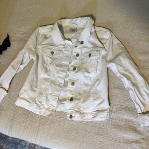 Loft white denim jacket